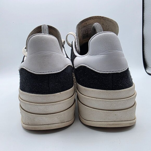 Adidas Gazelle Bold Womens Size 9.5 Black White Platform Sneakers Shoes HQ6912 - Picture 5 of 13